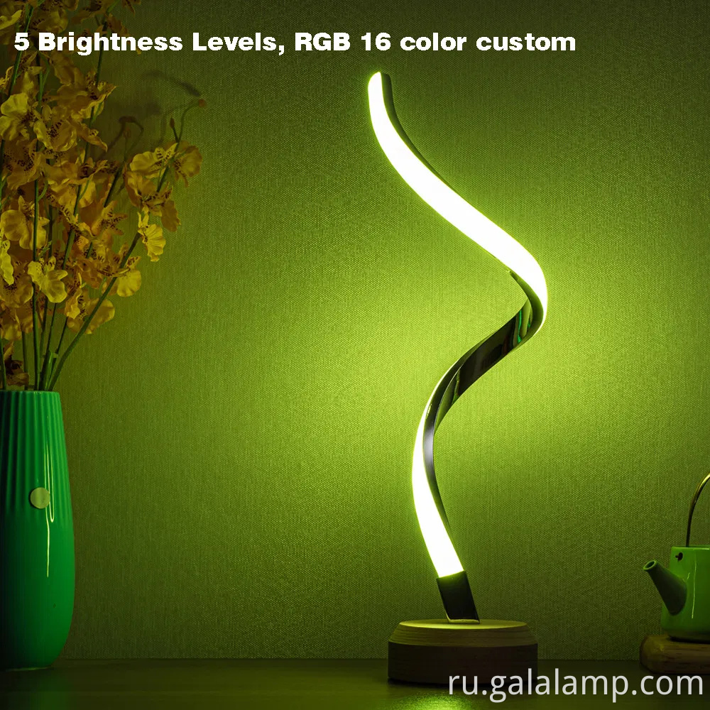 RGB красочная светодиодная ночная лампа настольной лампы лампы